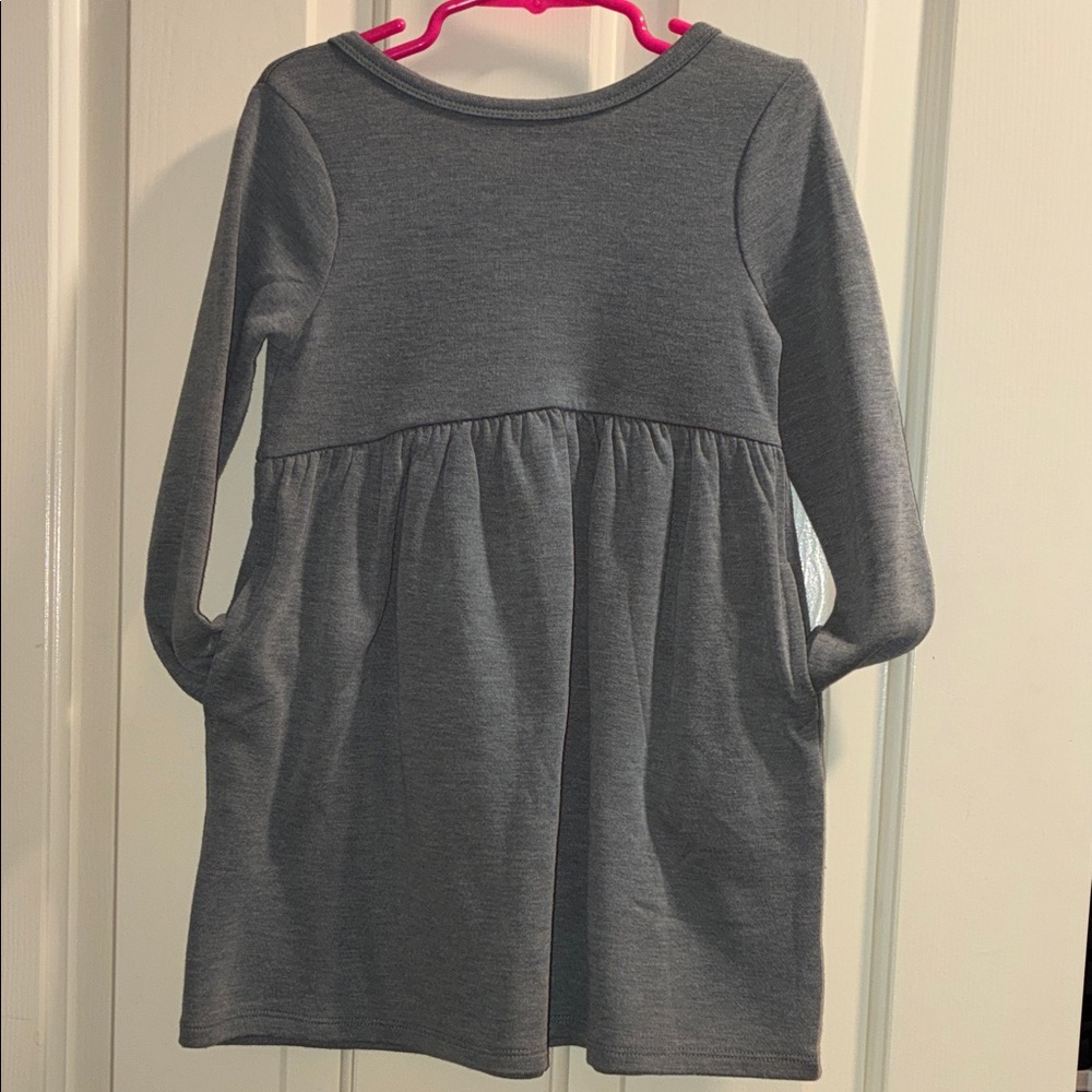 Cat & Jack Gray Casual Kids Dress